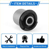 Control arm suspension bushing for toyota mark 2 gx100 with silver and black rubber and metallic inner ring