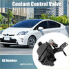 Black plastic coolant control valve with integrated wiring harness for 2004-2009 toyota prius shown from back side