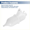 White plastic coolant radiator reservoir tank with molded contours and metal cap for toyota hilux vigo 2005-2015