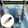 Gold-colored metal coolant temperature sensor with black insulated tip installed on toyota 4runner 2.7l l4 machinery