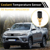 Black and brass coolant temperature sensor with threaded metallic tip for Toyota Land Cruiser 2000-2005