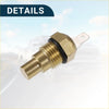 Brass-colored durable coolant temperature sensor for toyota pickup with hex head threaded body and metal mounting tab