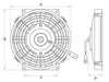 Cooltemp 10" Electric Fan 12V Pusher (Reversible) FA0002
