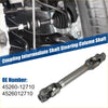 Metallic gray intermediate shaft steering column coupling with universal joints for toyota prius 2010-2015