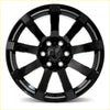 Black glossy finish covert rv3 alloy wheel with multi-spoke design and magnet logo center cap, 20x9.5 size