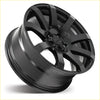 Black matte finished covert rv3 20x9 alloy wheel with multi spoke design and fiamm center cap