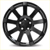 Black matte finished alloy wheel covert rv3 20x9 6x139.7 with motorex logo multi-spoke design and center cap