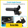 Black plastic crank angle sensor with gold threaded hole and connector suitable for ford ranger px everest ua mazda bt-50