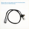 Black coiled crankshaft position sensor cable with gray plastic connector and metallic head for toyota hilux 2.5 d 4wd