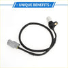 Black coiled crankshaft position sensor cable with gray plastic connector and metal sensor head for toyota hilux 2.5 d 4wd