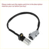 Black-coated crankshaft position sensor with silver metal tip and gray connector for toyota land cruiser vdj76 vdj78
