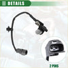 Black crankshaft position sensor with metallic cylindrical head and two-pin connector for toyota vista 1990-1998