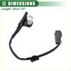 Black crankshaft position sensor with silver cylinder and black wiring for toyota vista 1990-1998