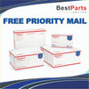 White priority mail flat-rate boxes with red and blue branding used for shipping crankshaft seal for ram 1500 2011–2018