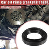 Black rubber crankshaft seal with ribbed inner ring and reinforced edge for toyota land cruiser 2007-2015 back side