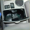 Black plastic cup holder divider insert with textured grip and compartments for toyota highlander 2008–2013 center console