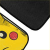 Yellow pikachu-themed custom anime pika floor mat with a textured black underside for grip and comfort