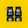 Custom Boss Coffee Black Floor Mats