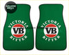 Custom vb floor mats green victoria bitter car mats with bold red and white vb logo perfect for car interiors