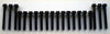 Black metal cylinder head bolts set with hexagonal heads and threaded shafts for range rover discovery 4.0 4.6 v8