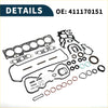 Black rubber cylinder head gasket kit with red green and black seals for toyota 1gfe 1990-1995