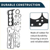 Black rubber cylinder head gasket kit with seals and rings for durable use on toyota 1sz engines 2000-2005