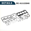 Black rubber cylinder head gasket kit with metal parts and o-rings for Toyota 1SZ engine 2000-2005