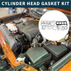 Black rubber cylinder head gasket kit for toyota 1sz 2000-2005 with various shaped seals and rings