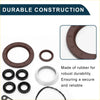 Brown rubber cylinder head gaskets with reinforced edges and textured surface for durable sealing on toyota 1zr 2zr engines