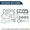 Black and teal rubber cylinder head gasket kit for toyota 2c engine replacement set