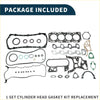 Black gray and green rubber cylinder head gasket kit for toyota 2l 1990-1995 arranged for replacement