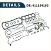 Black rubber gasket kit with various shapes and sizes for toyota 2l cylinder head 1990-1995