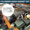 Cylinder head gasket kit for toyota 2l 1990-1995 with black rubber seals and metal components arranged in a circle