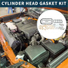 Cylinder head gasket kit for toyota 3k4k with assorted seals and rings for engine repair in black and gray materials