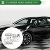 Black cylinder head gasket kit with seals and rings arranged in a circle for toyota 5l engine no 0411154280