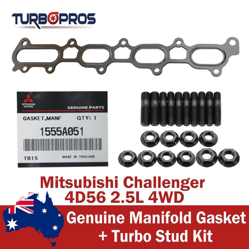 Mitsubishi Challenger 4D56 2.5L 4WD Genuine Manifold Gasket & Stud Kit