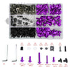 Yamaha YZF R6 R1 R25 R125 R3 T-MAX MT XJR Generic Purple Fairing Bolts Screws Kit