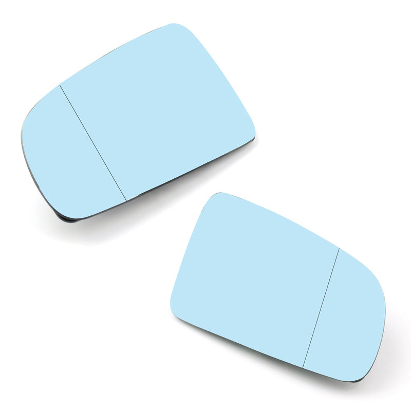 Audi A4 B6 / B7, A6 C6 Left Rearview Mirror Glass Blue (2005-2008)
