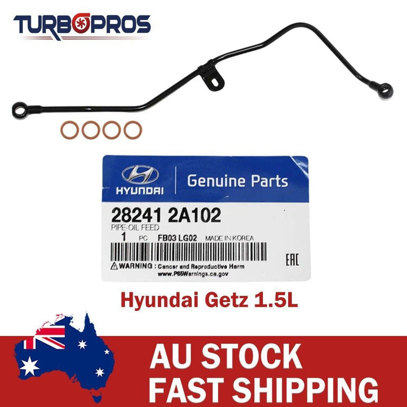 Hyundai Getz 1.5L Genuine Turbo Oil Feed Pipe+Gaskets