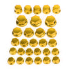 30pcs Motorcycle ABS Plastic Hexagon Socket Screw Covers Bolt Nut Cap Cover Generic