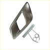 Dark chrome front left inner door handle trim cover with shiny chrome finish and matching metal hardware for ford ranger px