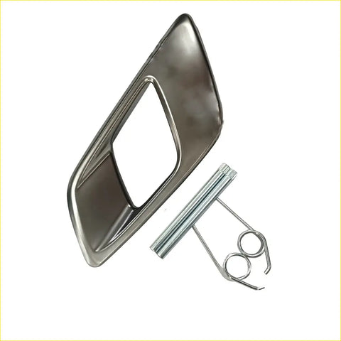 Dark chrome front left inner door handle trim cover with shiny chrome finish and matching metal hardware for ford ranger px