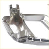 Dark chrome front left inner door handle for ford ranger px with shiny chrome finish and angular machined contours