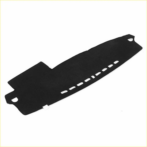 Black matte dash mat carpet dashboard cover with control cutouts for mitsubishi pajero ns nt