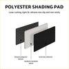 Black white and dark gray polyester dash mat carpet cover with silicone non slip bottom for mitsubishi pajero ns nt
