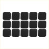 Black square adhesive pads with textured woven fabric surface for dashboard cover toyota alphard vellfire 2002-2015