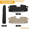 Black and beige dashboard cover for toyota avensis 2005-2006 with anti-slip design and rolled-up storage option