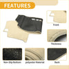 Dashboard cover for toyota land cruiser prado 120 2003-2009 beige and black polyester with non-slip bottom