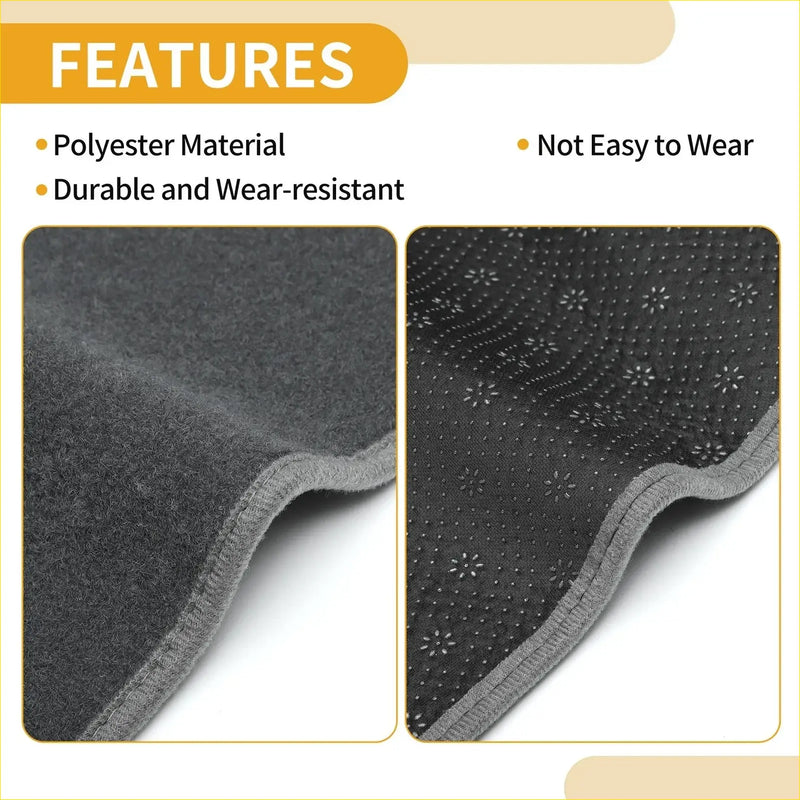 Dark gray polyester dashboard cover for toyota land cruiser prado 120 2003-2009 with textured durable surface and reinforced edges