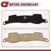 Black and beige dashboard cover mat for toyota crown 18 series 2004-2008 with red trim and circular vent design